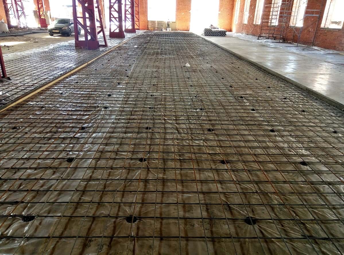 Армированные бетонные полы